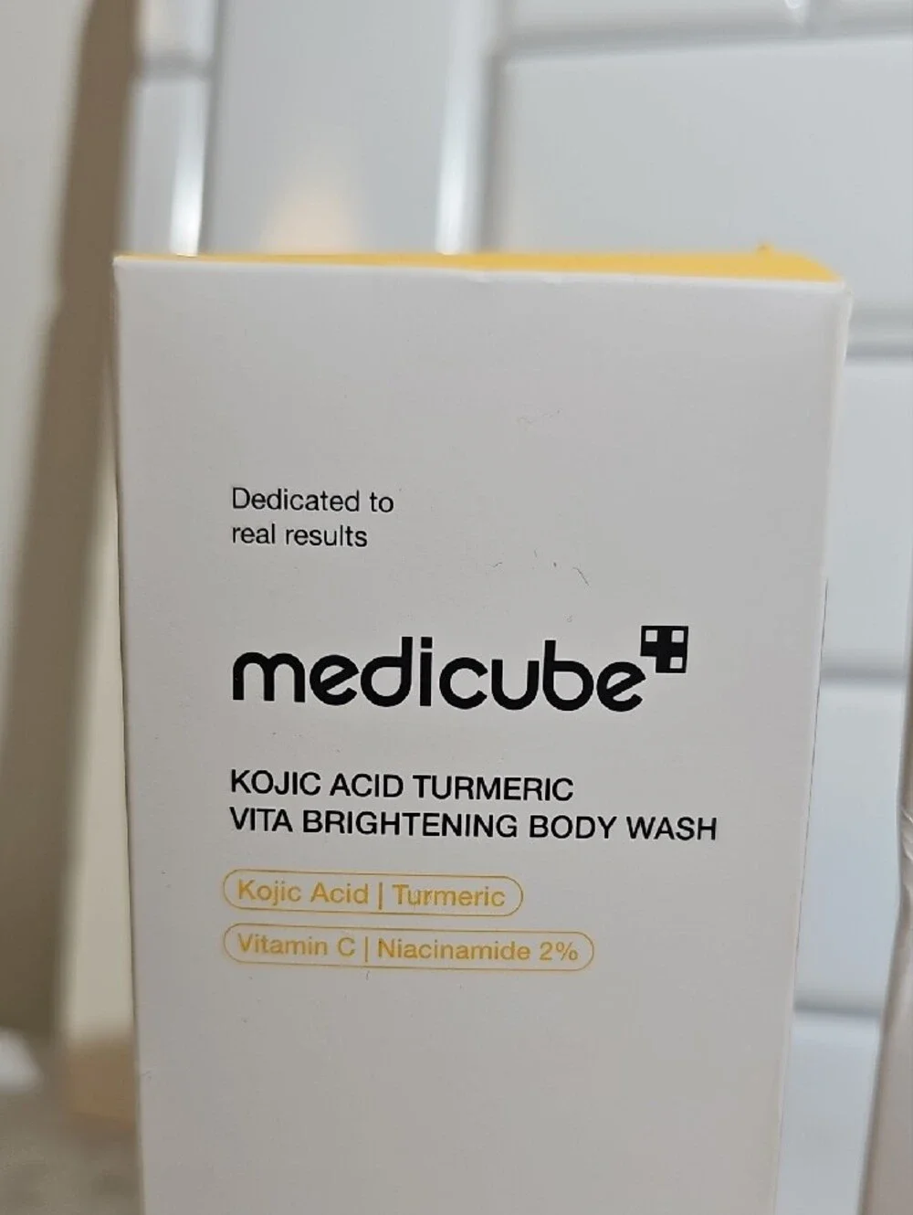 NEW Medicube Kojic Acid Turmeric Brightening Body Wash And Toner